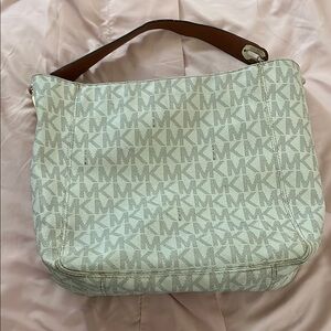 Michael Kors White and Tan Women's Bag